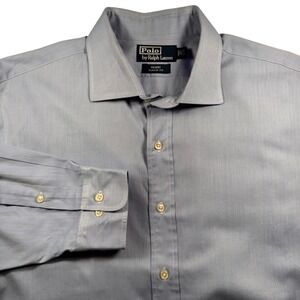 Polo Ralph Lauren Regent Classic Fit Light Blue‎ Dress Shirt Mens 17.5 34/35